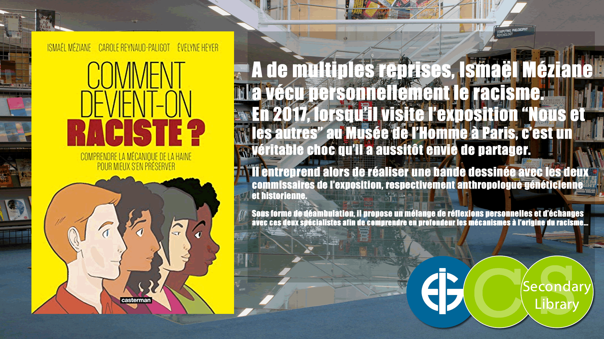 COMMENT DEVIENT-ON RACISTE ? / Ismaël Méziane, Carole Reynaud-Paligot & Evelyne Heyer
