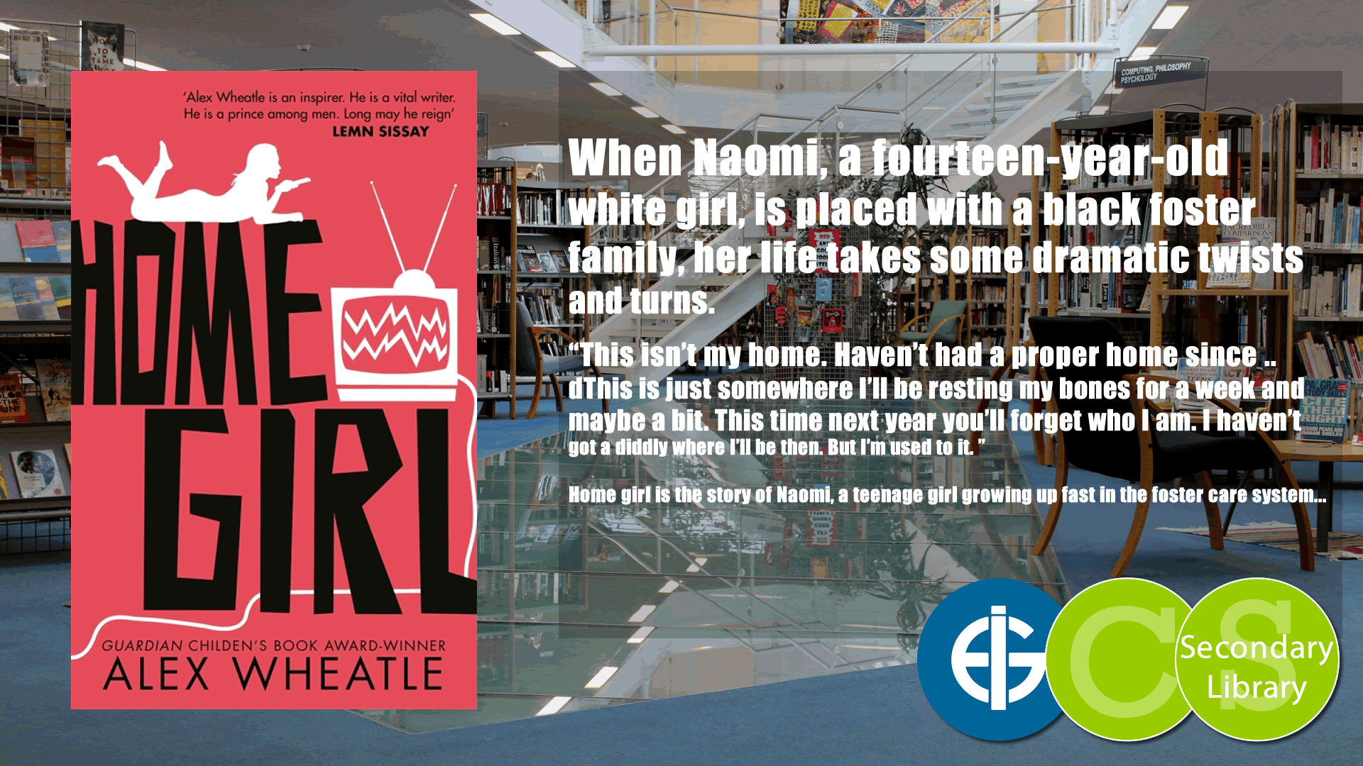 HOME GIRL : THE MISEDUCATION OF NAOMI BRISSET / Alex Wheatle