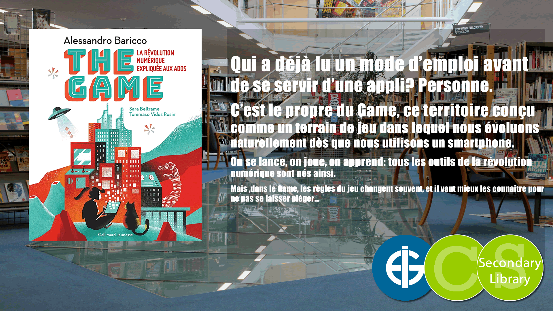 THE GAME: LA RÉVOLUTION NUMÉRIQUE EXPLIQUÉE AUX ENFANTS / Alessandro Baricco