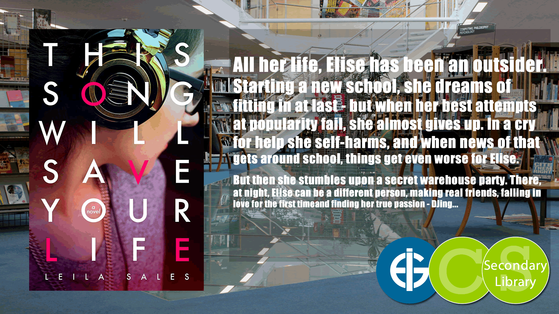 THIS SONG WILL SAVE YOUR LIFE / Leila Sales