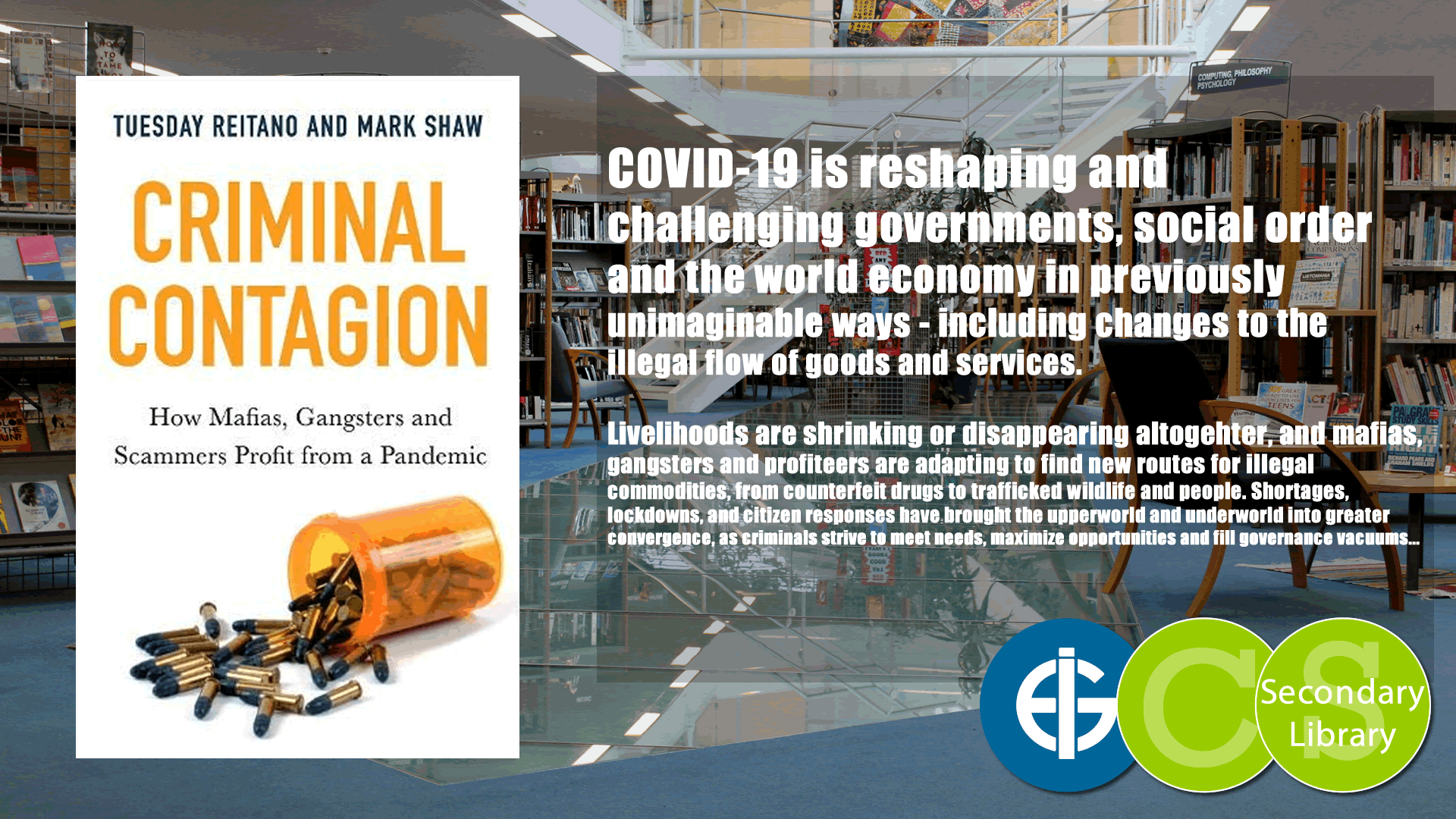 CRIMINAL CONTAGION / Tuesday Reitano