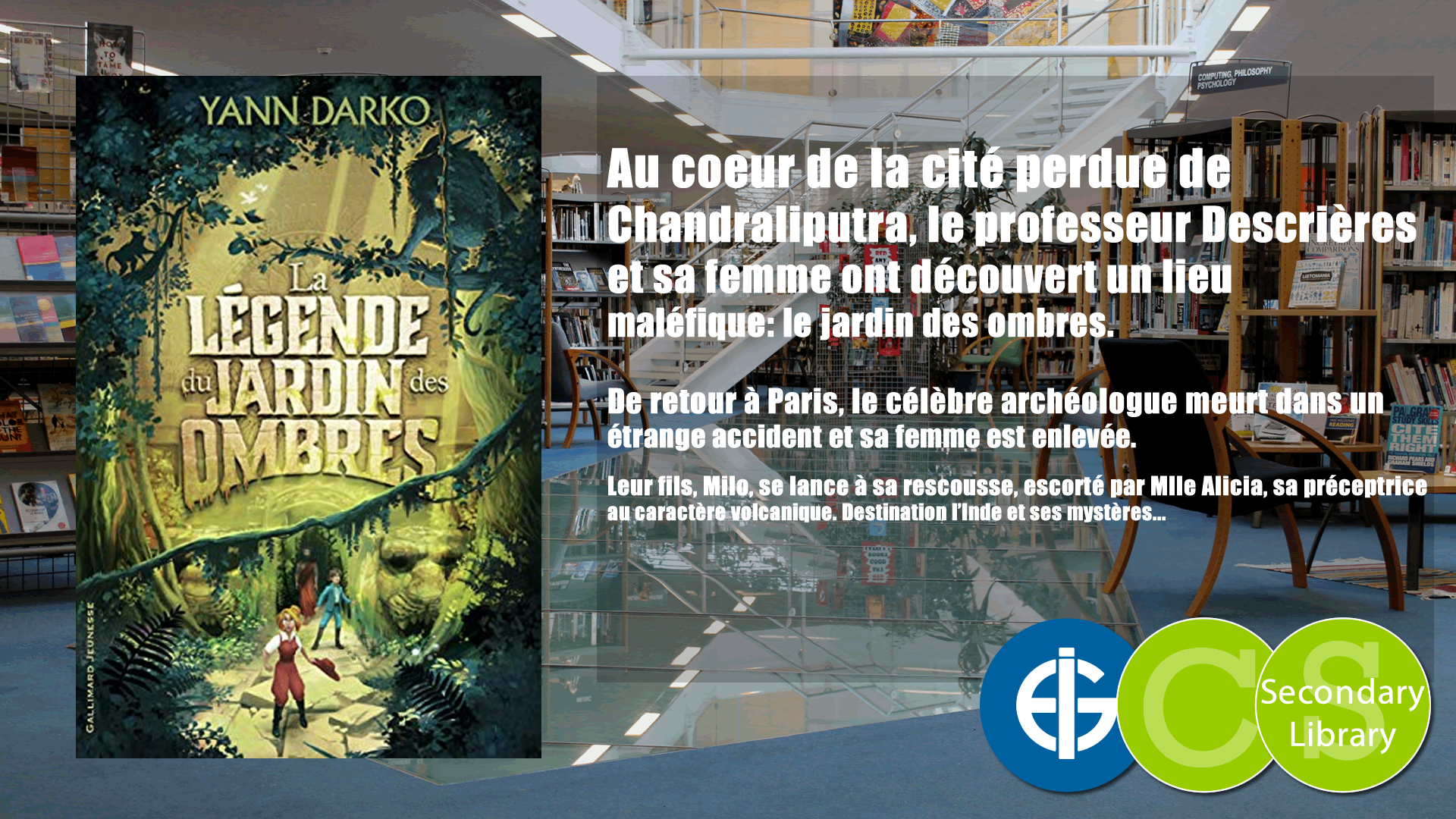 LA LEGENDE DU JARDIN DES OMBRES / Yann Darko