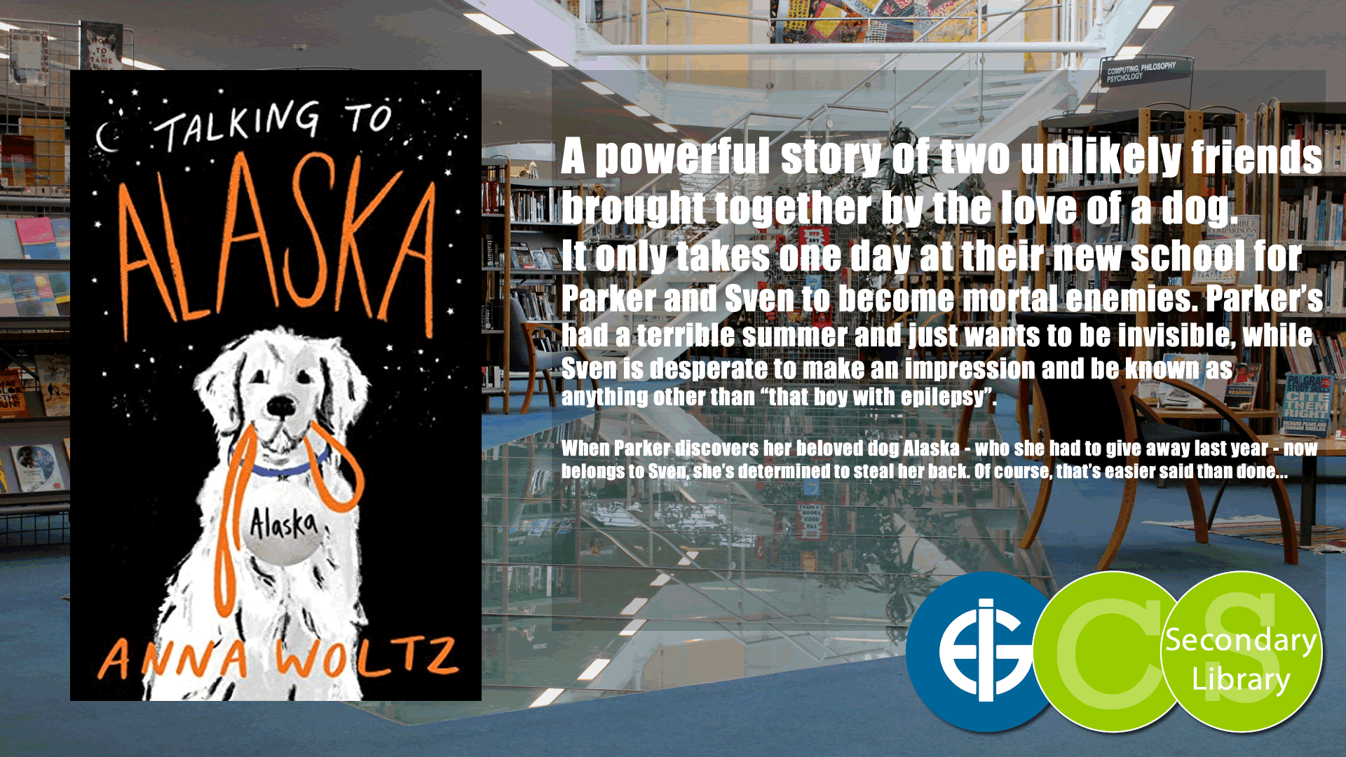 TALKING TO ALASKA / Anna Woltz