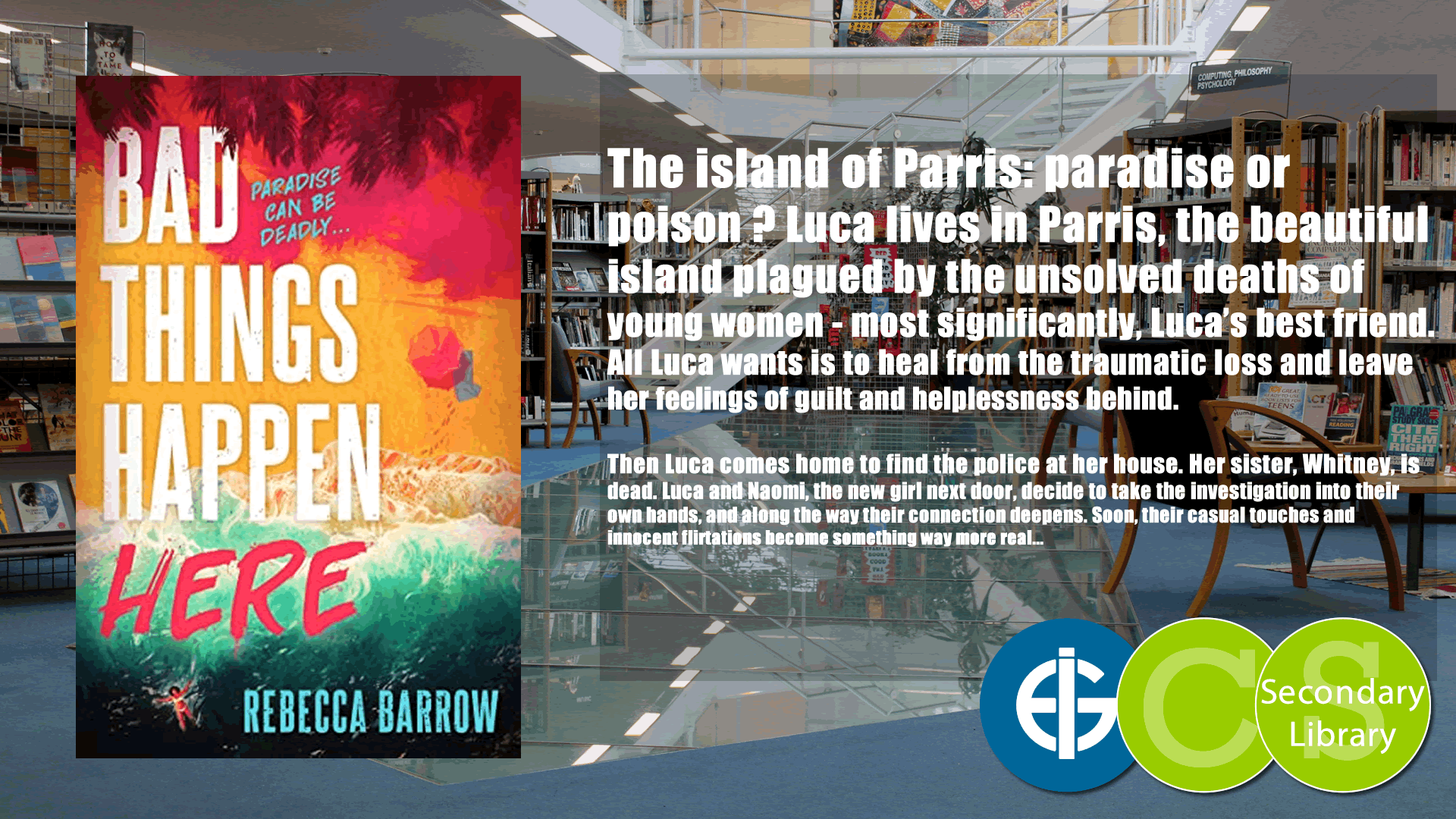 BAD THINGS HAPPEN HERE / Rebecca Barrow