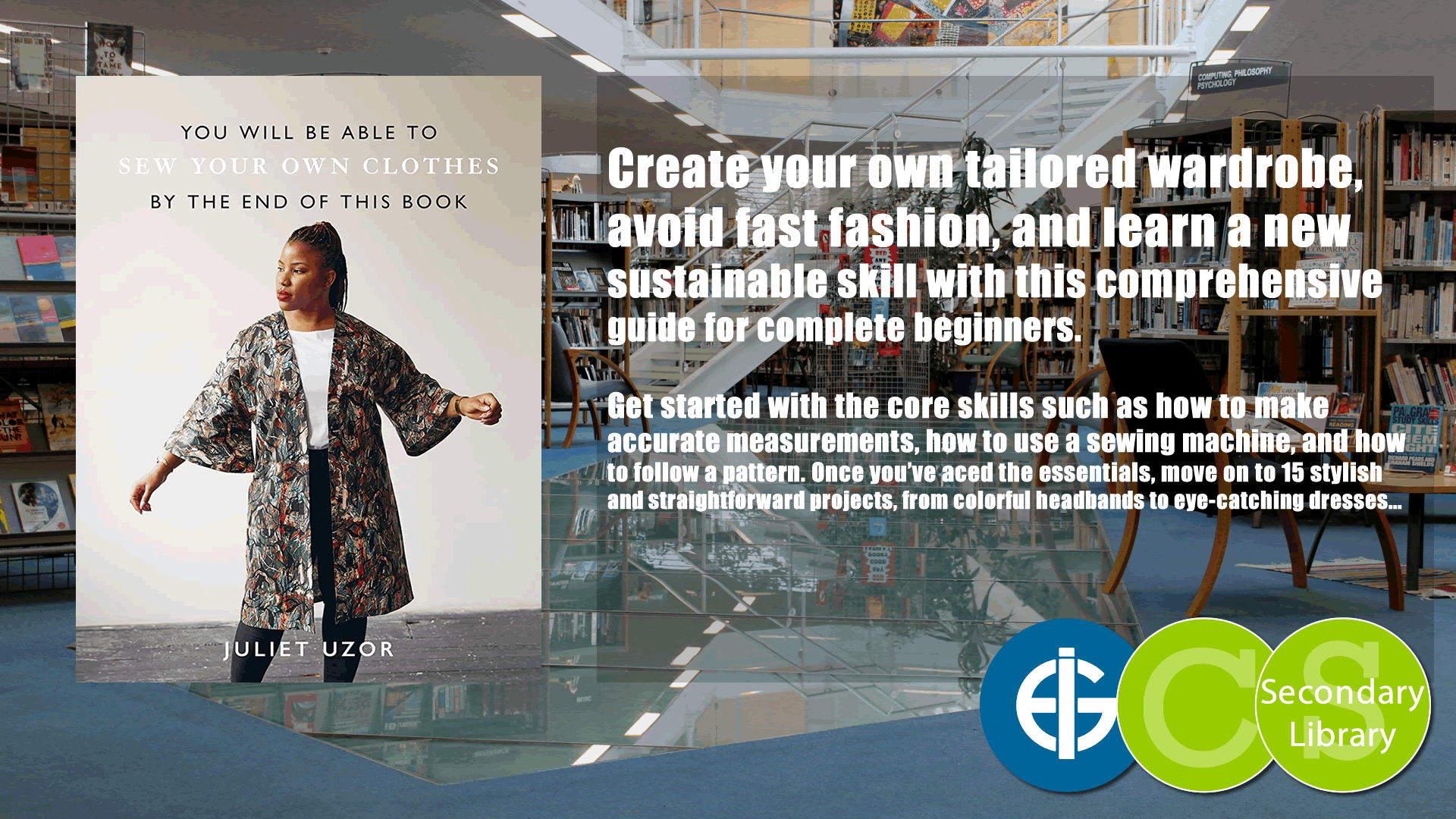 YOU WILL BE ABLE TO SEW YOUR OWN CLOTHES BY THE END OF THIS BOOK / Juliet Uzor