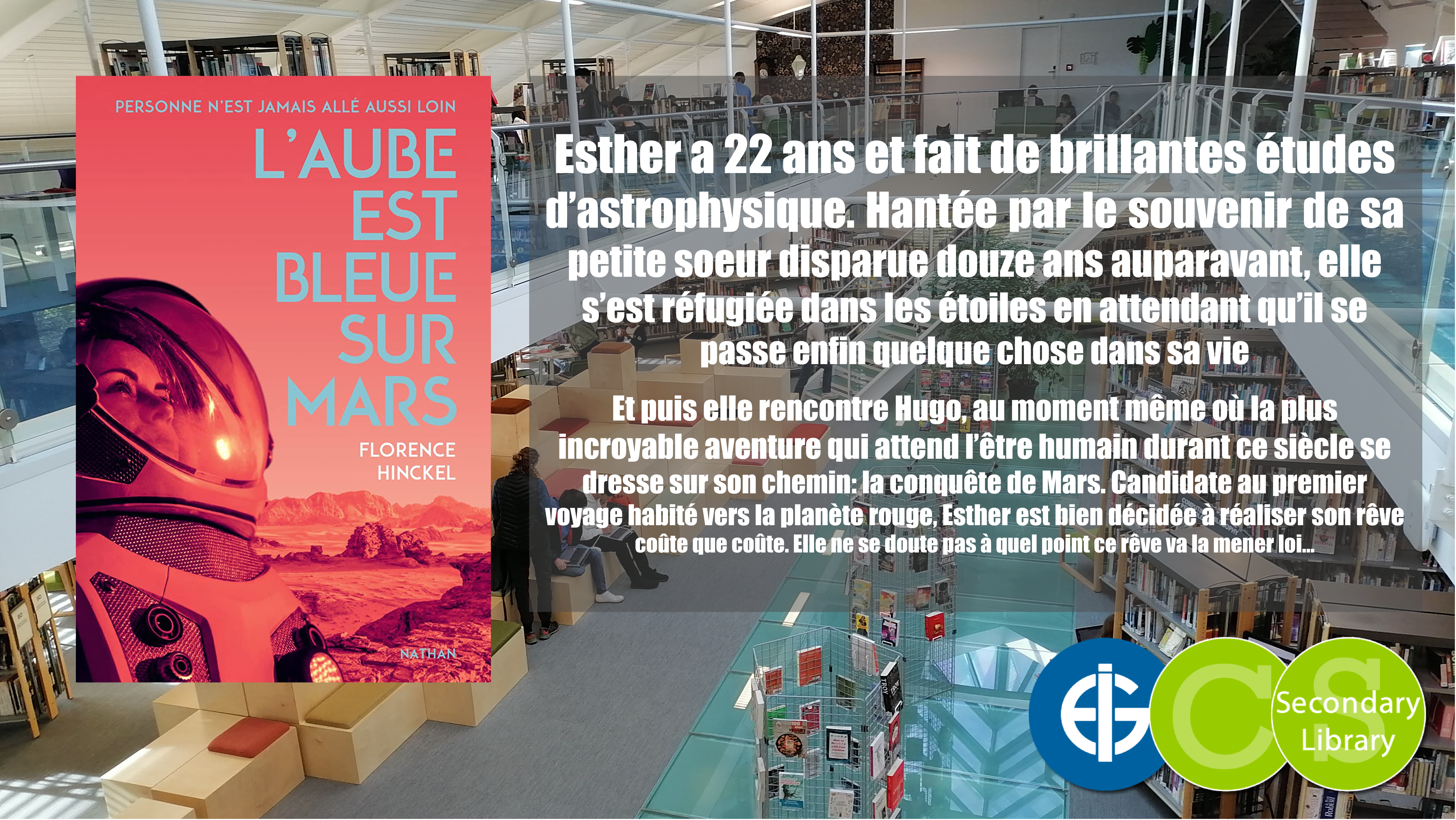 L’AUBE EST BLEUE SUR MARS / Florence Hinckel