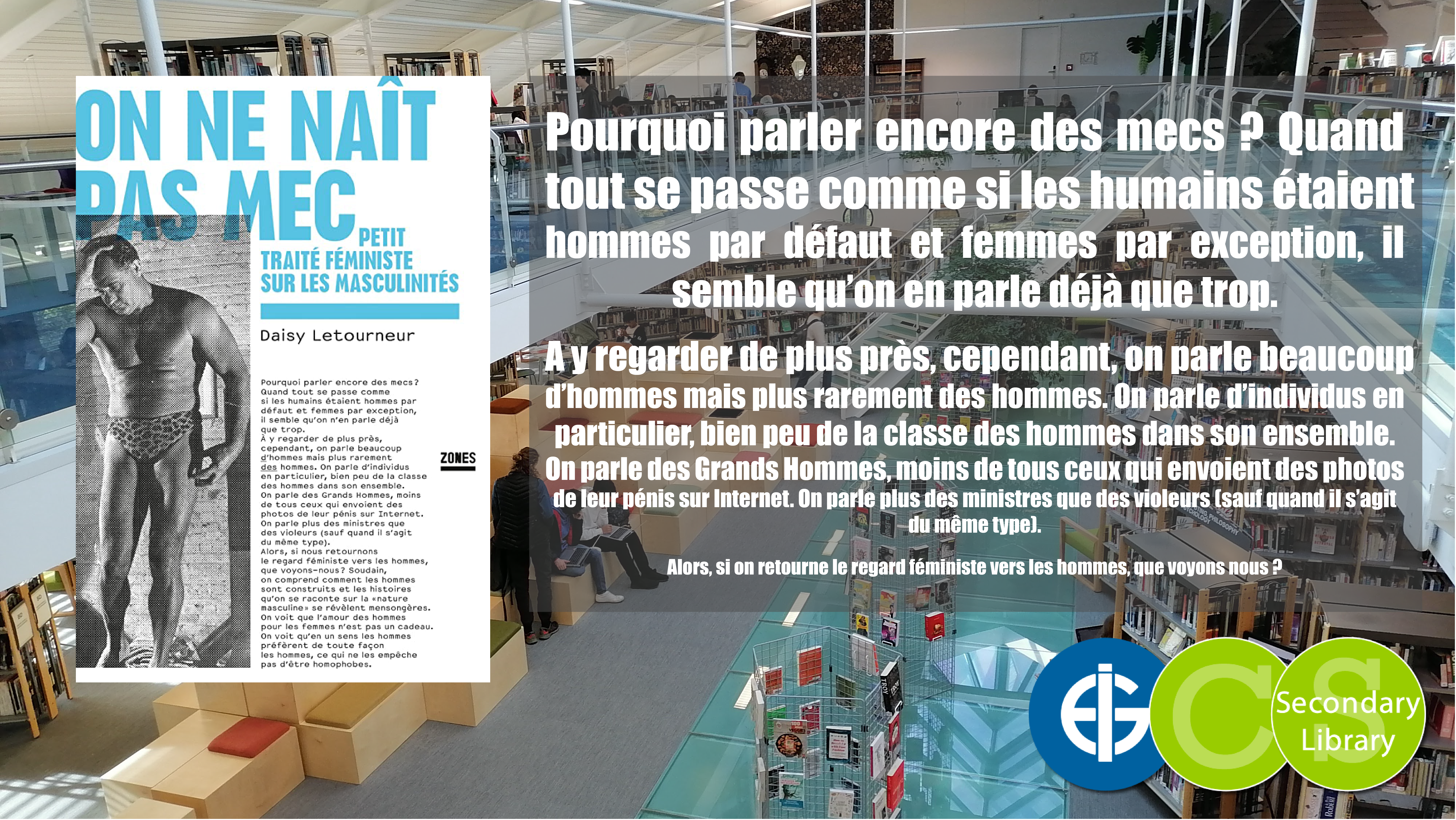 ON NE NAIT PAS MEC / Daisy Letourneur