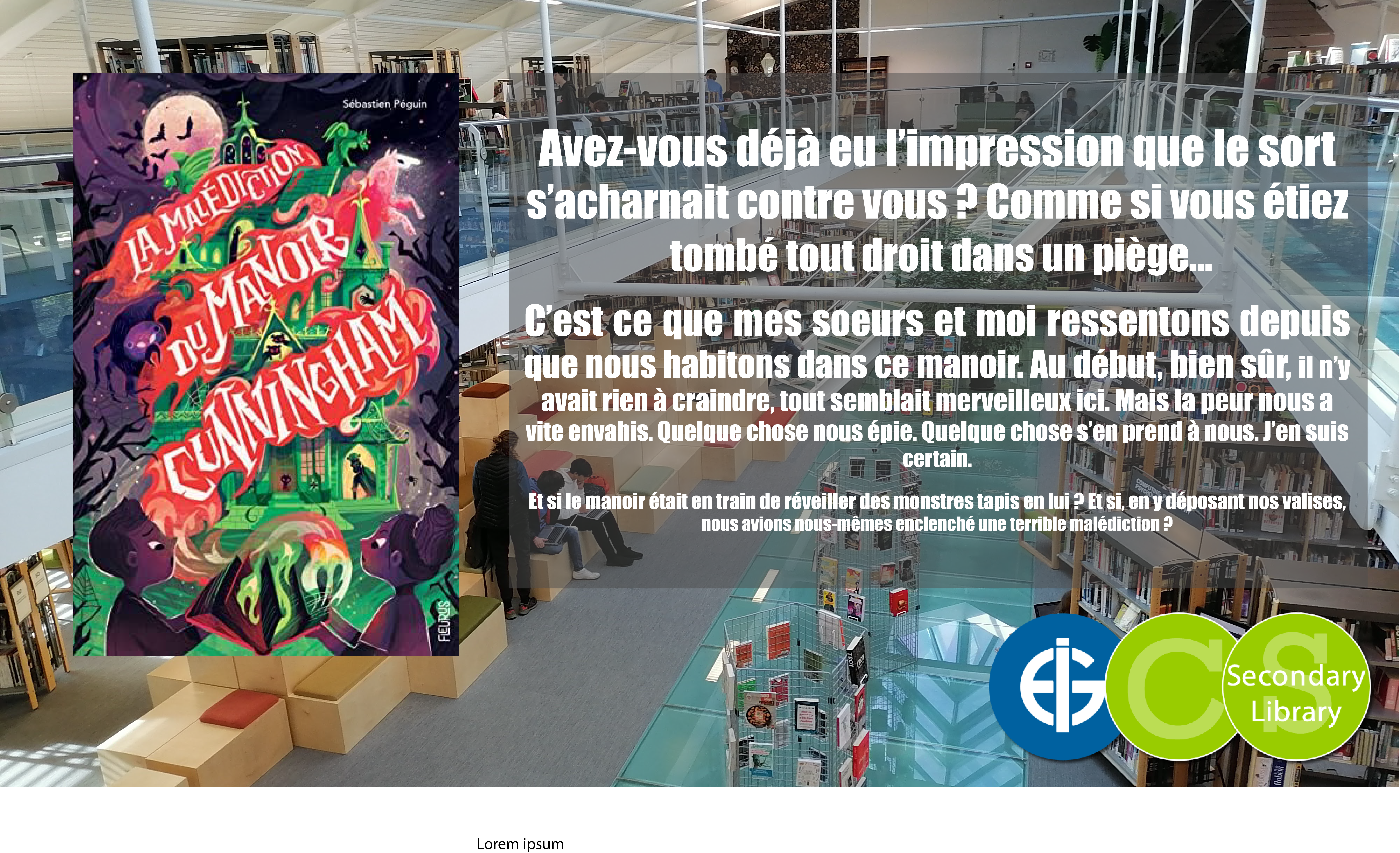 LA MALEDICTION DU MANOIR CUNNINGHAM / Sébastien Péguin