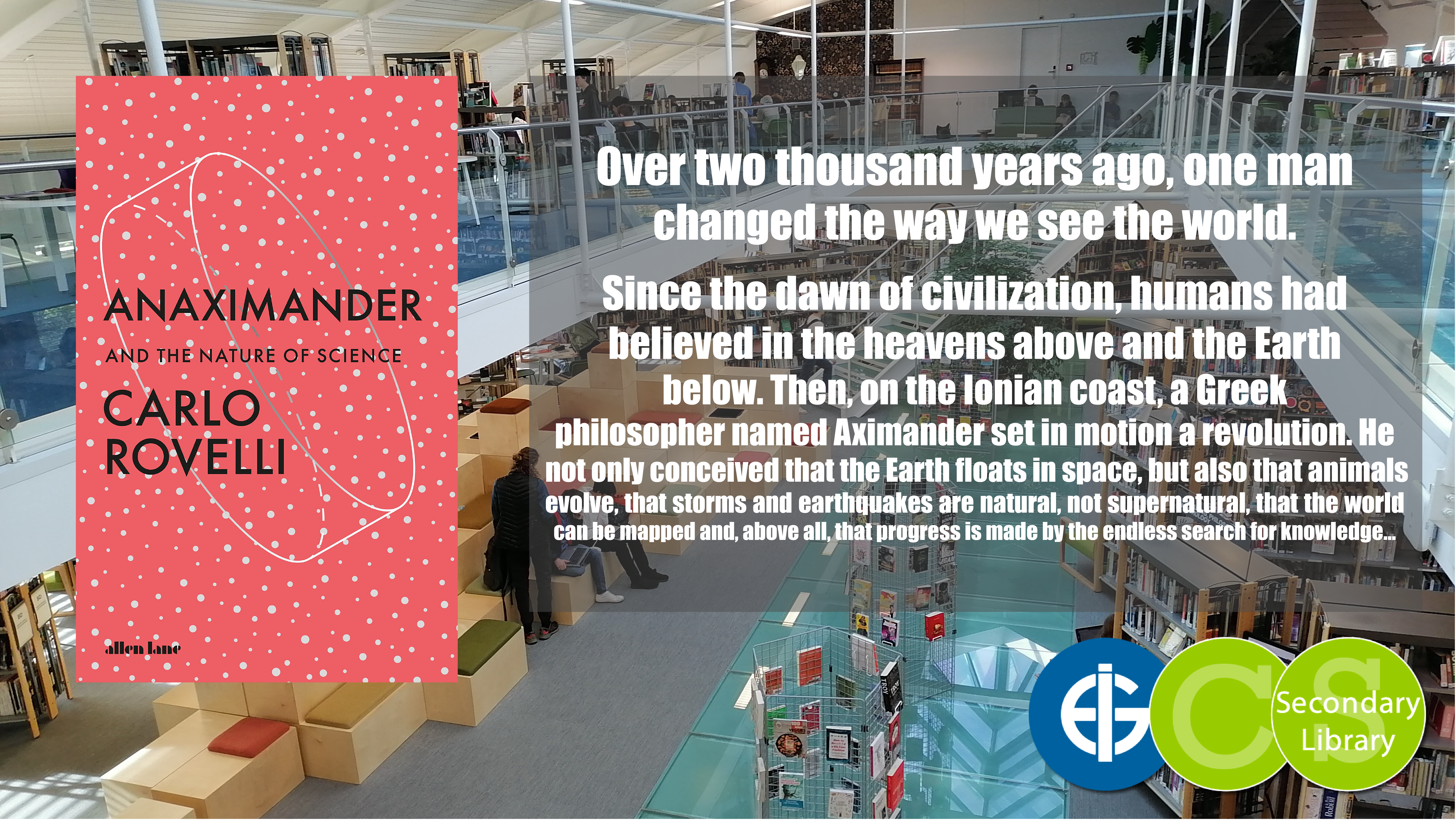 ANAXIMANDER AND THE NATURE OF SCIENCE / Carlo Rovelli