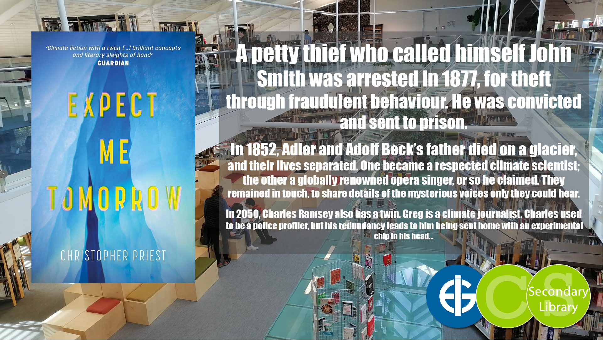 EXPECT ME TOMORROW / Christopher Priest