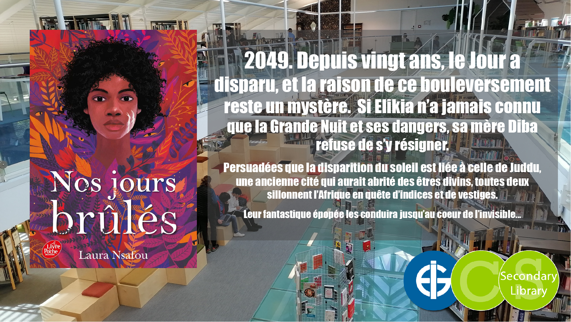 NOS JOURS BRÛLES / Laura Nsafou