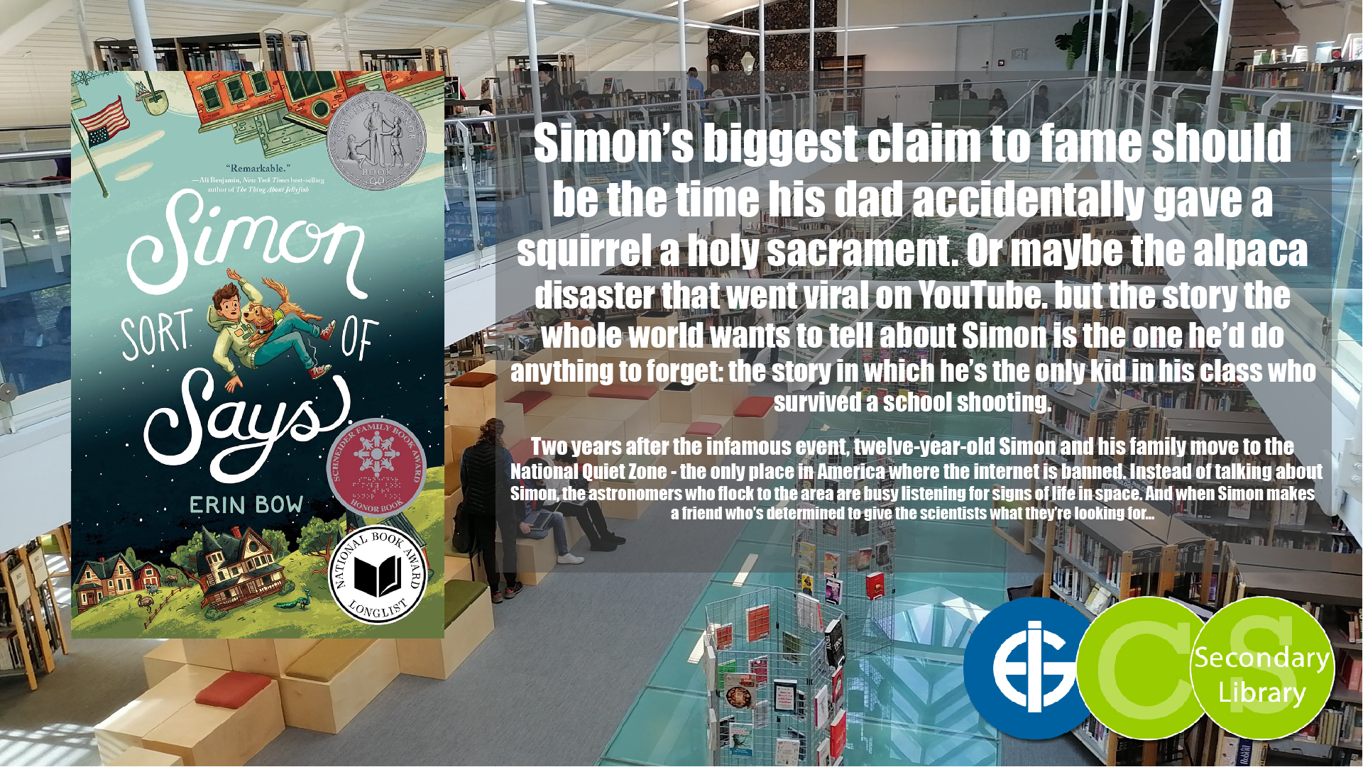 SIMON SORT OF SAYS / Erin Bow