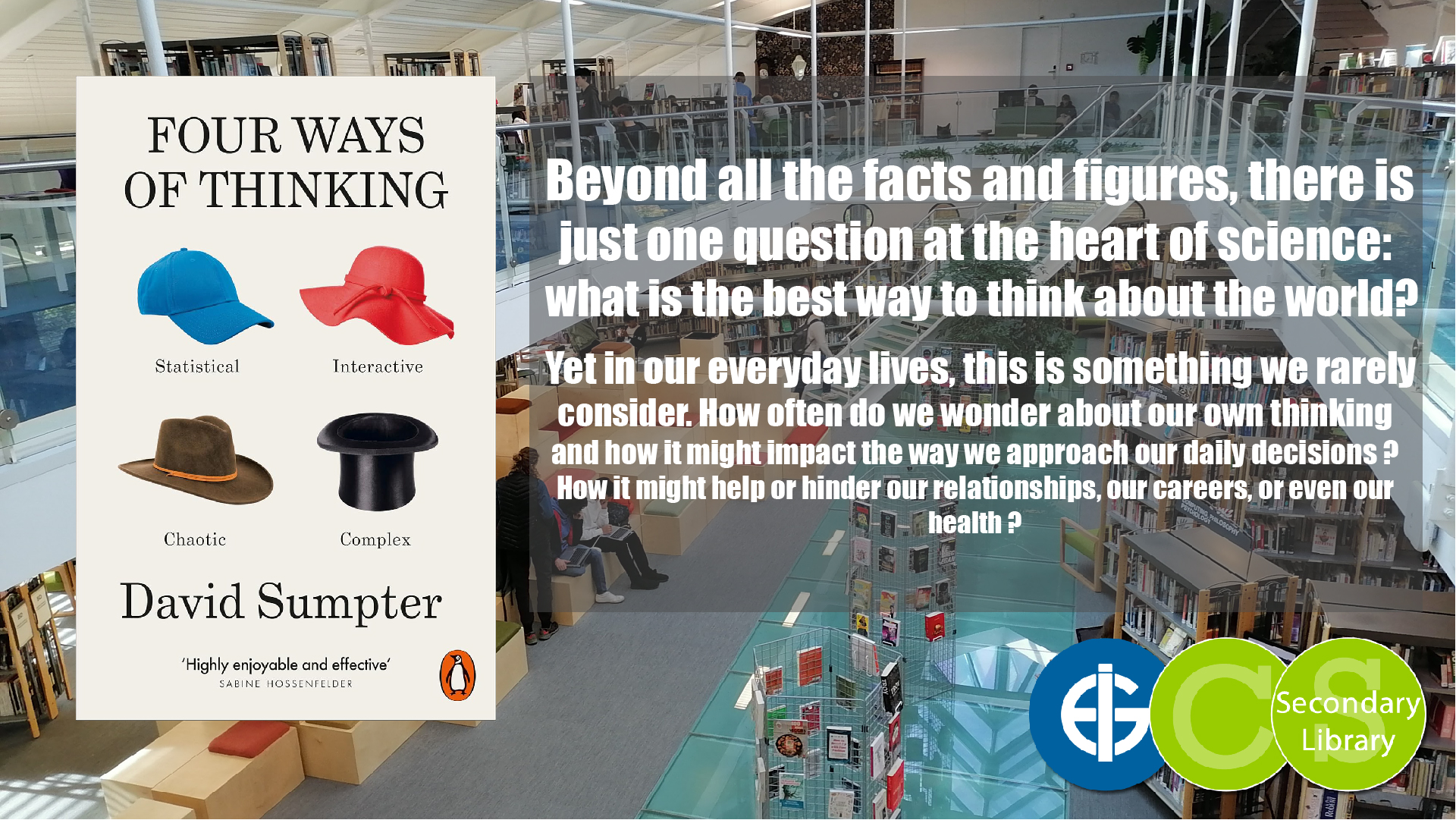 FOUR WAYS OF THINKING / David Sumpter