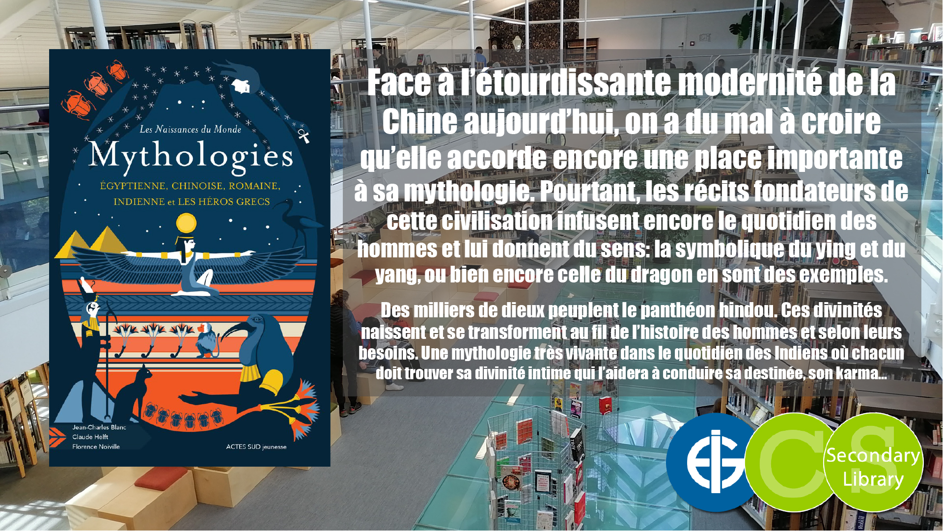 MYTHOLOGIES / Jean-Charles Blanc, Claude Heft et Florence Noiville