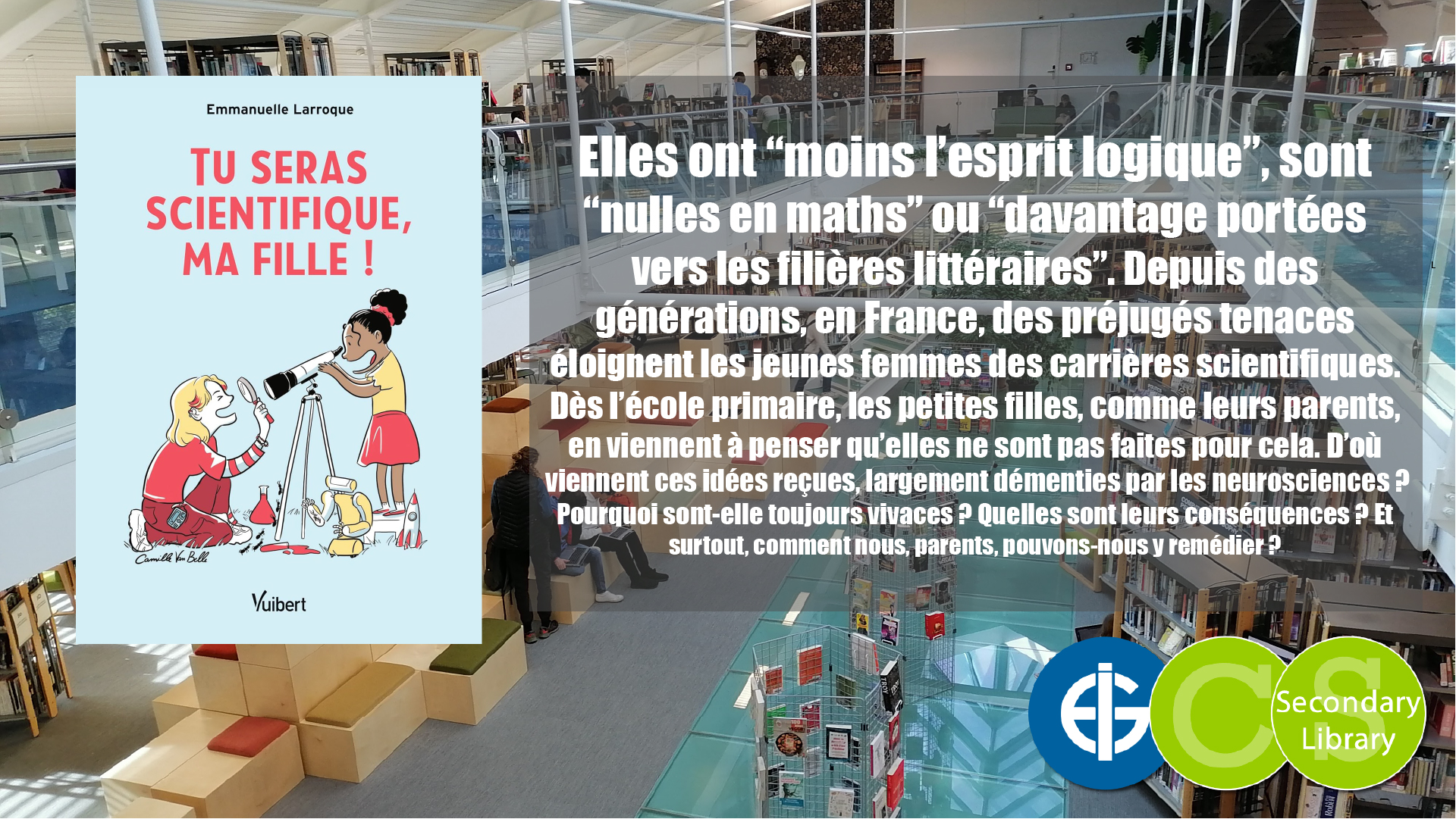 TU SERAS SCIENTIFIQUE, MA FILLE ! / Emmanuelle Larroque