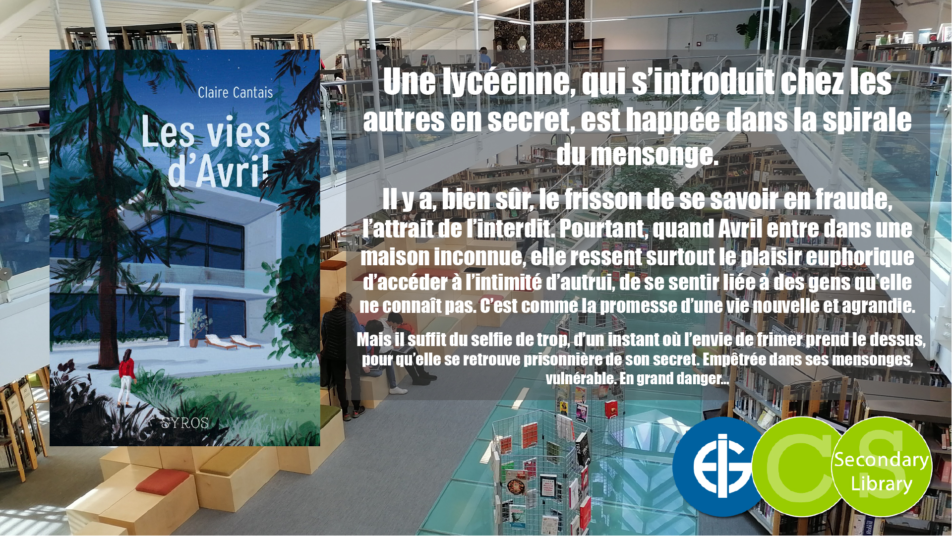 LES VIES D’AVRIL / Claire Cantais