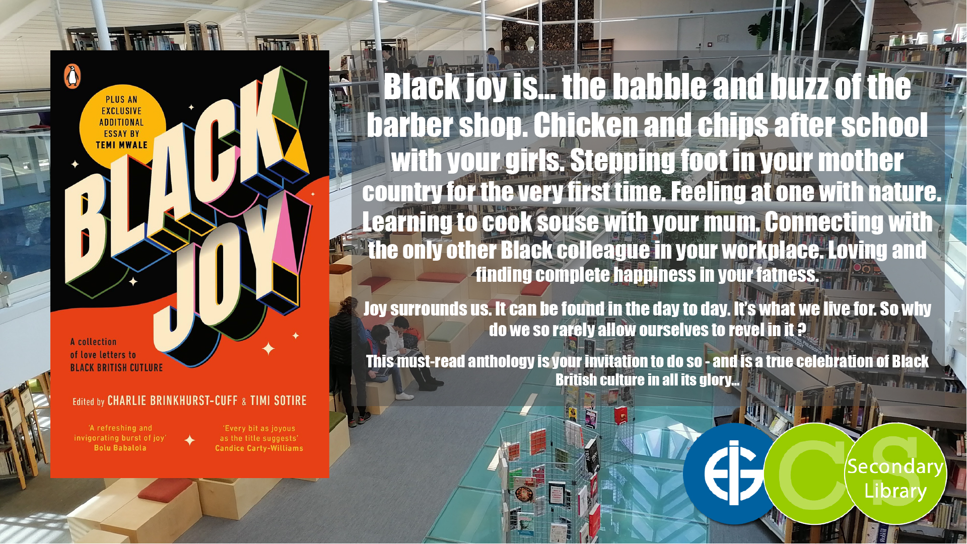 BLACK JOY / Charlie Brinkhurst-Cuff & Timi Sotire