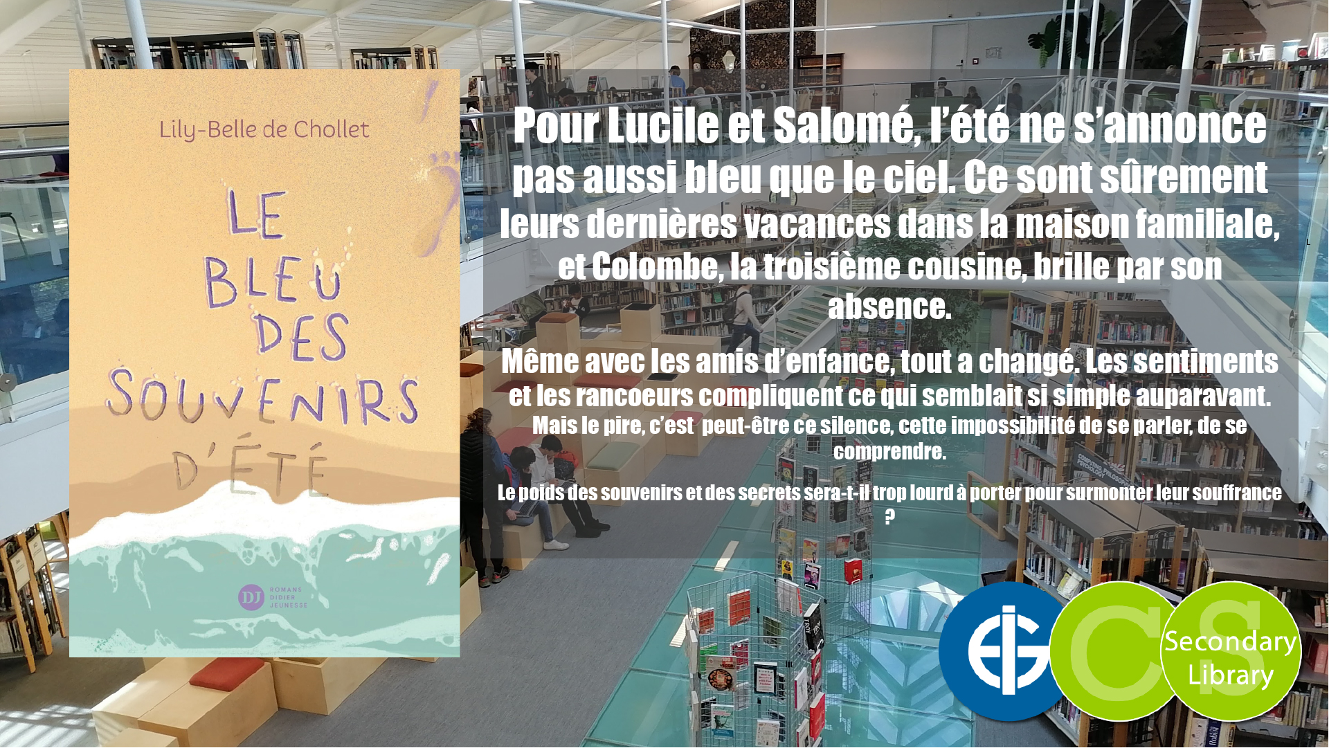 LE BLEU DES SOUVENIRS D’ETE / Lily-Belle de Chollet