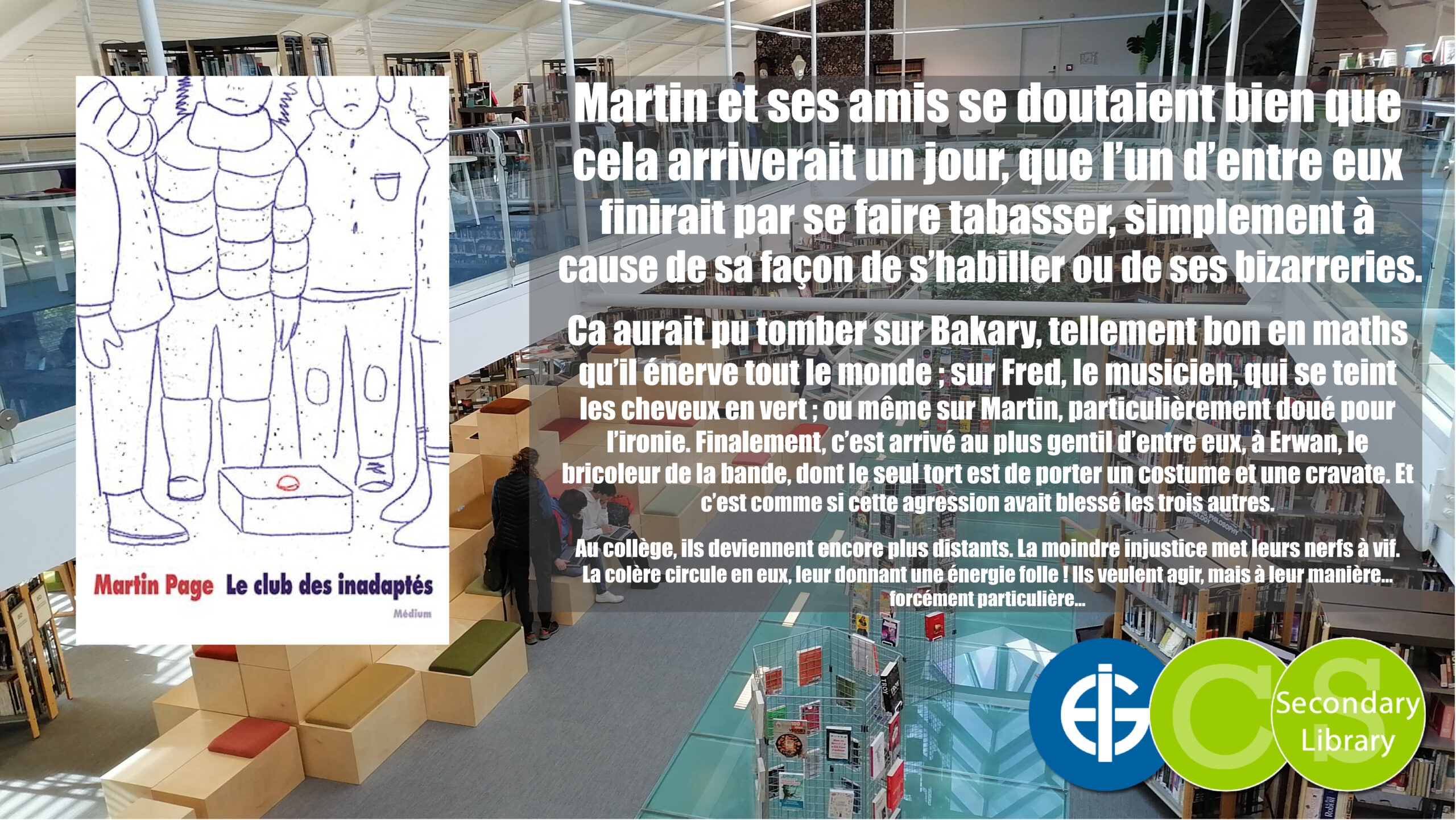 LE CLUB DES INADAPTES / Martin Page